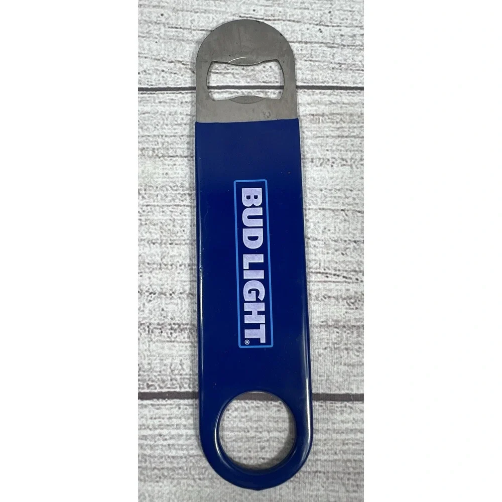 Bud Light Rubber Coated Speed Bottle Opener Bartender Metal Key Heavy